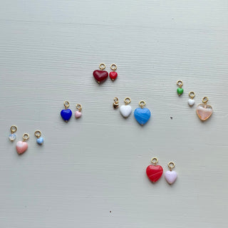 Pico French Heart Vedhæng Grande - Flere Farver
