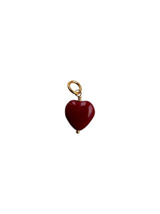 Pico Charm French Heart Vedhæng - Wine
