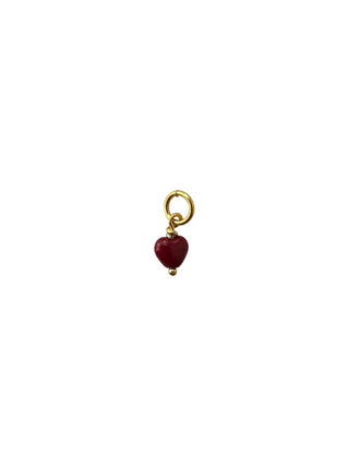 Pico Charm French Heart Vedhæng Mini - Wine