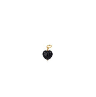 Pico Charm French Heart Vedhæng - Black