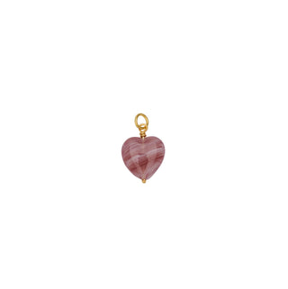 Pico Charm French Heart Vedhæng Grande - Boysenberry