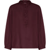 Frau Madrid Flæse Skjorte - Red Mahogany