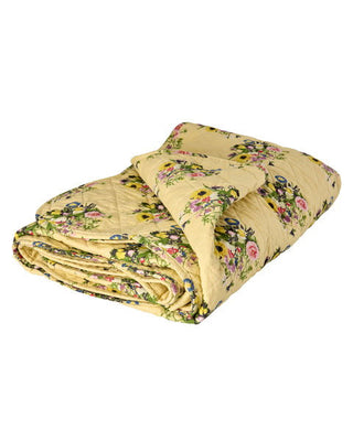 Rice Tæppe Quilt - Creme Retro Bouquet