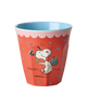 Rice Melamin Medium Kop - Rød Snoopy Print