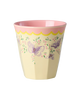 Rice Melamin Medium Kop - Cream Spread Your Wings Print