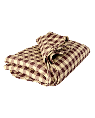 Rice Tæppe Quilt - Brun Check Me Out