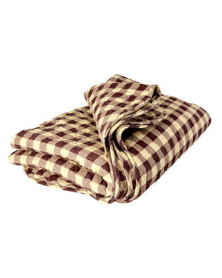 Rice Tæppe Quilt - Brun Check Me Out