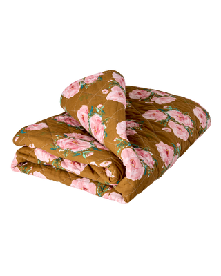 Rice Tæppe Quilt - Pink Floral Fiesta Rose