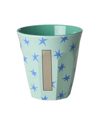 Rice Melamin Medium Alfabet Kop - Blue Stars