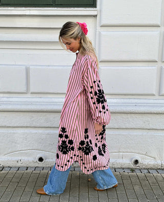 Sissel Edelbo - Rikke Kjole Pink Stripes
