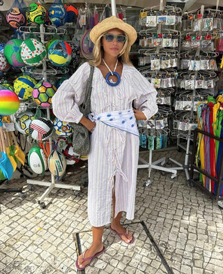 Sissel Edelbo - Stinne Multi Stripes Kjole