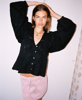 PRE-ORDER Sissel Edelbo Mabel Skjorte - Almost Black