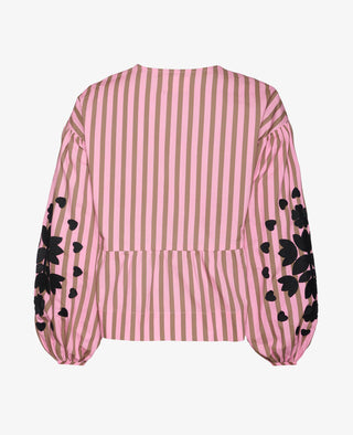 Sissel Edelbo - Rikke Top Pink Stripes