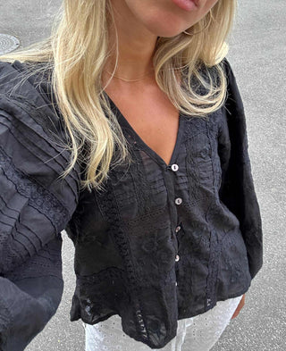 PRE-ORDER Sissel Edelbo Mabel Skjorte - Almost Black