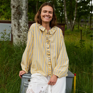 Sissel Edelbo Mirelle Skjorte - Yellow Stripes