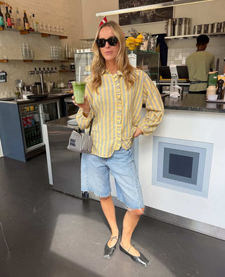 Sissel Edelbo Mirelle Skjorte - Yellow Stripes