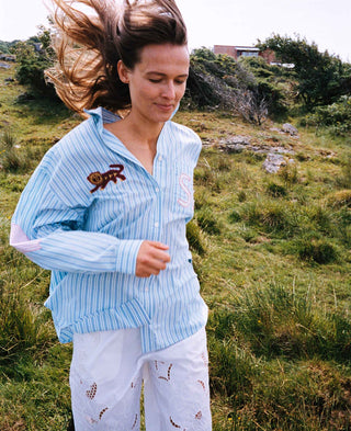 Sissel Edelbo Pil Skjorte - Green Stripes