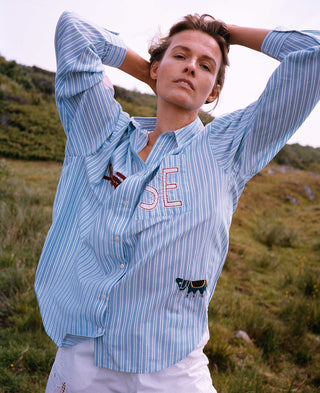 Sissel Edelbo Pil Skjorte - Green Stripes