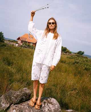 Sissel Edelbo Sada Skjorte - White Pastel