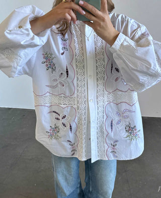 Sissel Edelbo Sada Skjorte - White Pastel