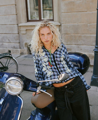 Sissel Edelbo - Fran Blue Checks Top