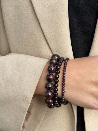 Soi Krystal Armbånd Chunky - Granat