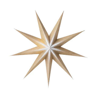Bungalow Papir Stjerne - Moonlight Guld Ø80