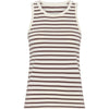 Frau San Diego Tank Top - Coffee Quartz Stripe