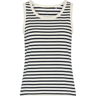 Frau San Diego Tank Top - Dark Navy Stripe