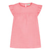 Frau Stockholm Bomuld Top - Hot Coral Stripe