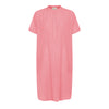 Frau Seoul Kjole - Hot Coral Stripe
