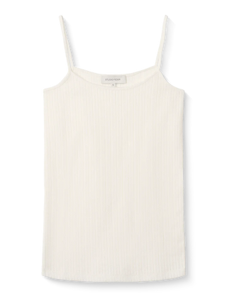 Studio Feder Clara Pointelle Top - White