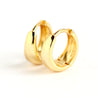 &COPENHAGEN Small chunky hoops øreringe - guld