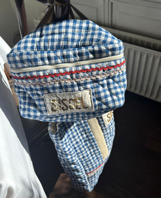 Sissel Edelbo Sissel Bucket Bag - Blue Checks