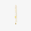 Smykish Crystal Chain Ørering - Gul