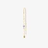 Smykish Crystal Chain Ørering - Lilla