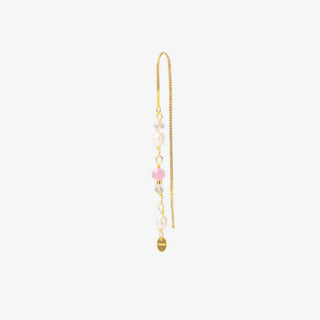 Smykish Crystal Chain Ørering - Lyserød