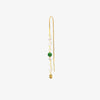 Smykish Crystal Chain Ørering - Mørkegrøn