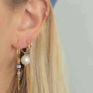 Smykish Funky Hoop Ørering - Kongeblå
