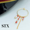 Smykish Funky Hoop Ørering - Rød