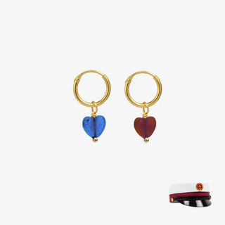 Smykish Second Heart Ørering - Mørkeblå