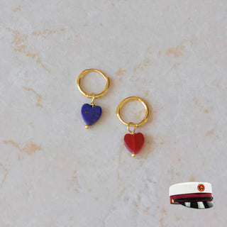 Smykish Second Heart Ørering - Mørkeblå