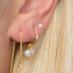 Smykish Sunlight Hoop Ørering - Clear