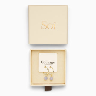 Soi Ava Øreringe - Aquamarin