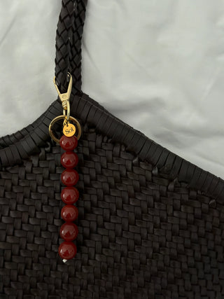 Soi Cali Nøglering - Rød Jade