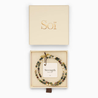 Soi Ellie Krystal Perlehalskæde - Indian Agate