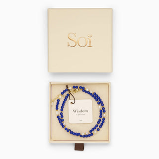 Soi Ellie Krystal Perlehalskæde - Lapis Lazuli