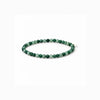 Soi Krystal Armbånd 4mm - Grøn Moss Agat