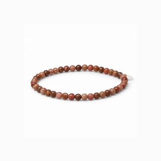 Soi Krystal Armbånd 4mm - Lilla Brun Aventurin