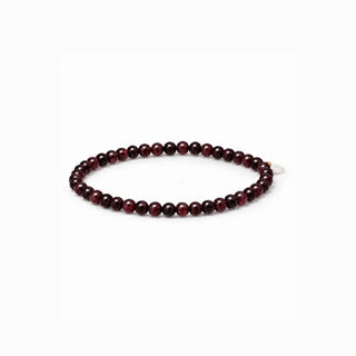 Soi Krystal Armbånd 4mm - Granat